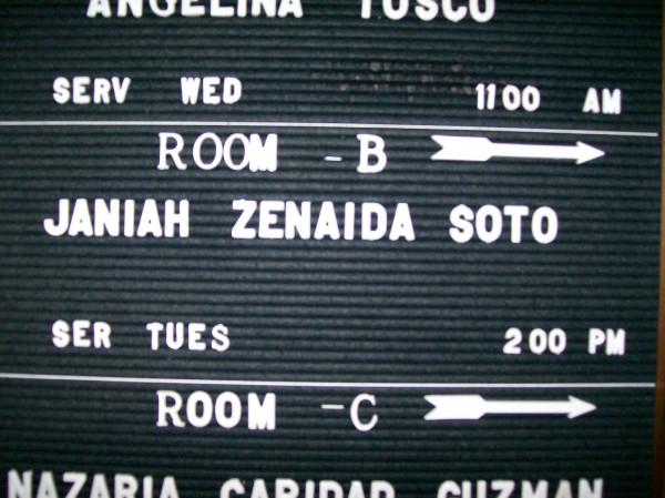 Her Name & What Room